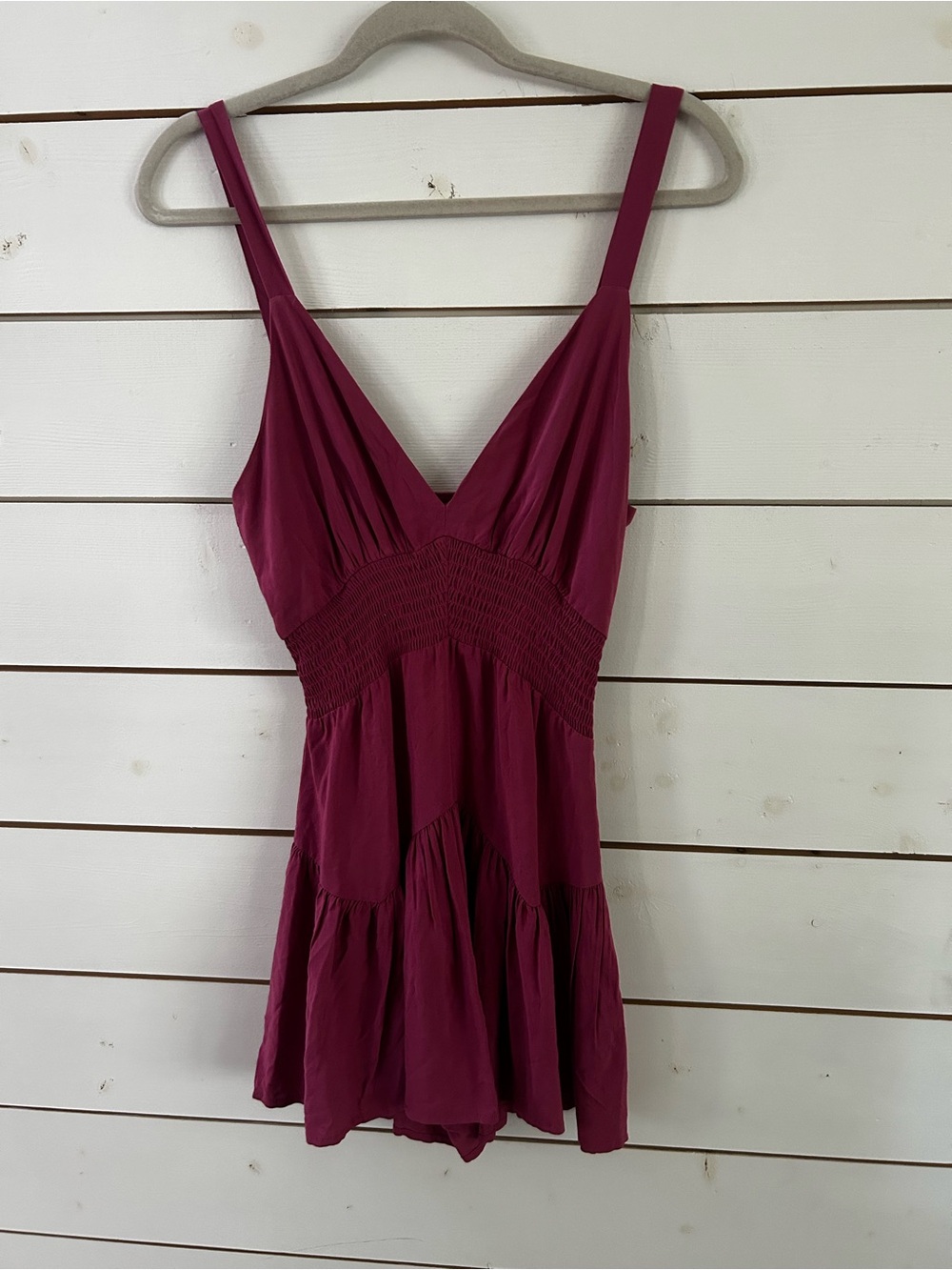 NWT Forever 21 Berry Shorts Jumpsuit Side Zipper Women’s Size Small